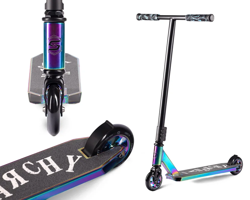 Trottinette freestyle de compétition SKITT ANARCHY Rainbow Multicolore - 2