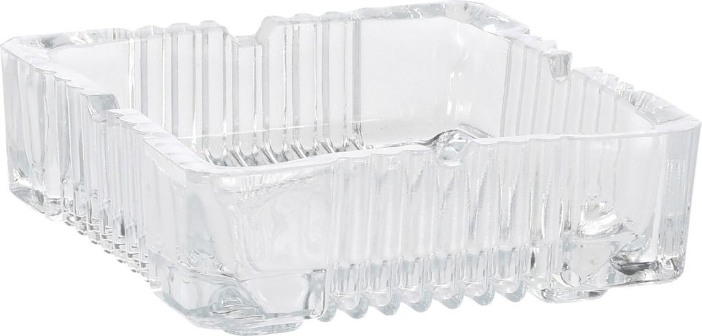 Cendrier Excellent Houseware, en verre, 10 x 10 x 3,5 cm, Image du produit 