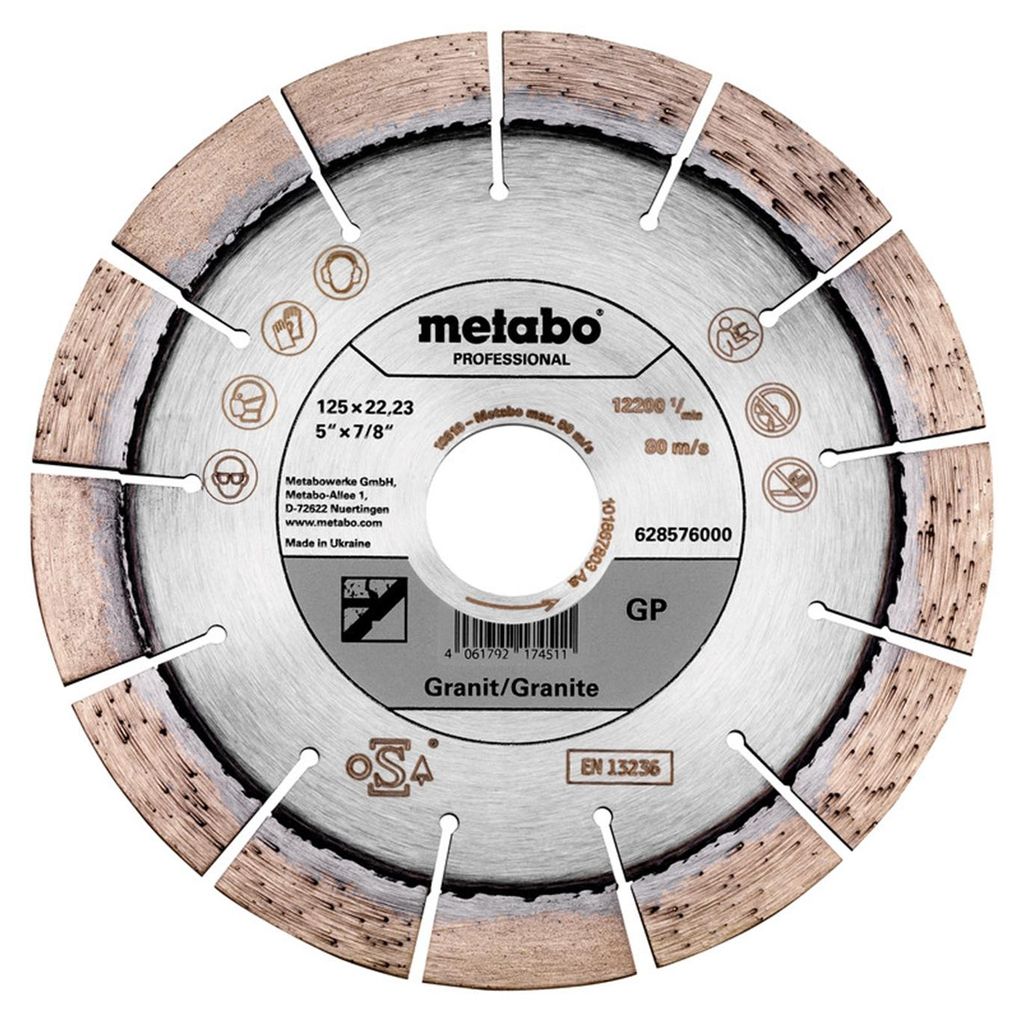 Metabo Diamanttrennscheibe 125x22,23mm, GP, Granit professional