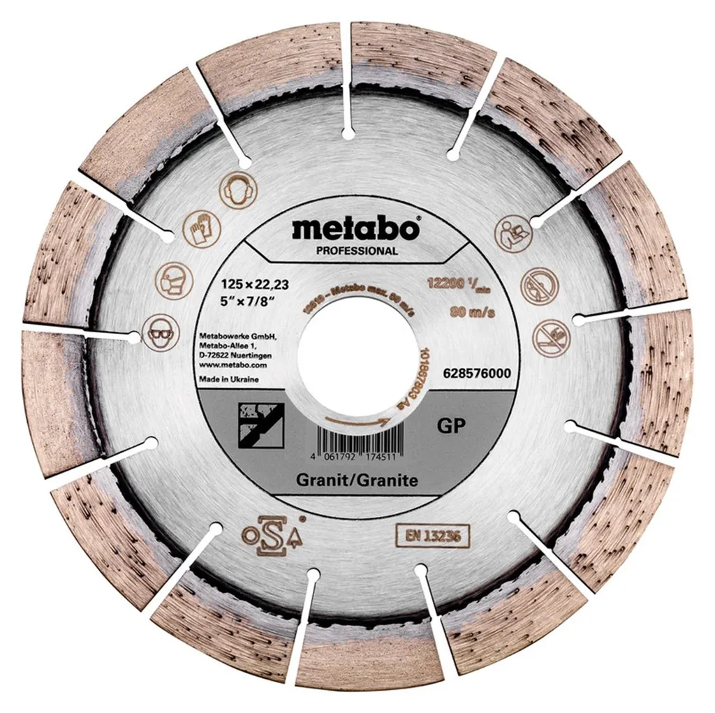 Metabo Disque diamant 125x22,23 mm GP Granit Professional 628120000