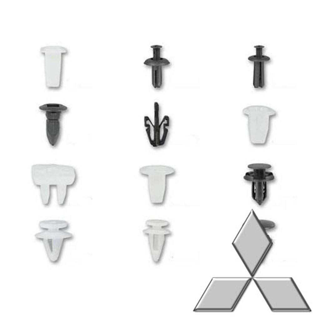 Jeu de clips en plastique et clips pour Mitsubishi 370pcs Image du produit 
