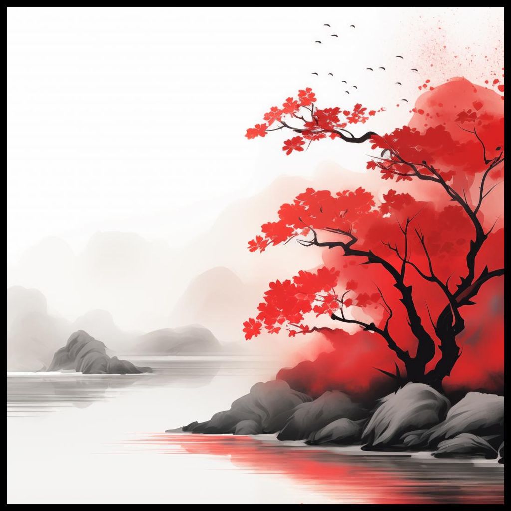 Plakat 70x70cm Ruhe bei der Meditation