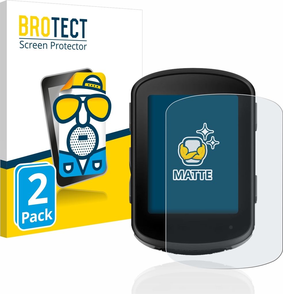 2x BROTECT Schutzfolie für Garmin Edge 540 / Edge 840 Displayschutz Displayschutzfolie Folie Matt Entspiegelungsfolie