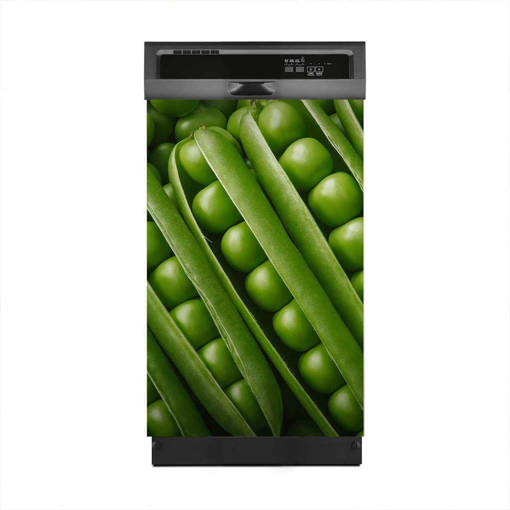 Aufkleber sticker 45x70 cm Dekorative folie Spülmaschine - Grüne Erbsenschoten