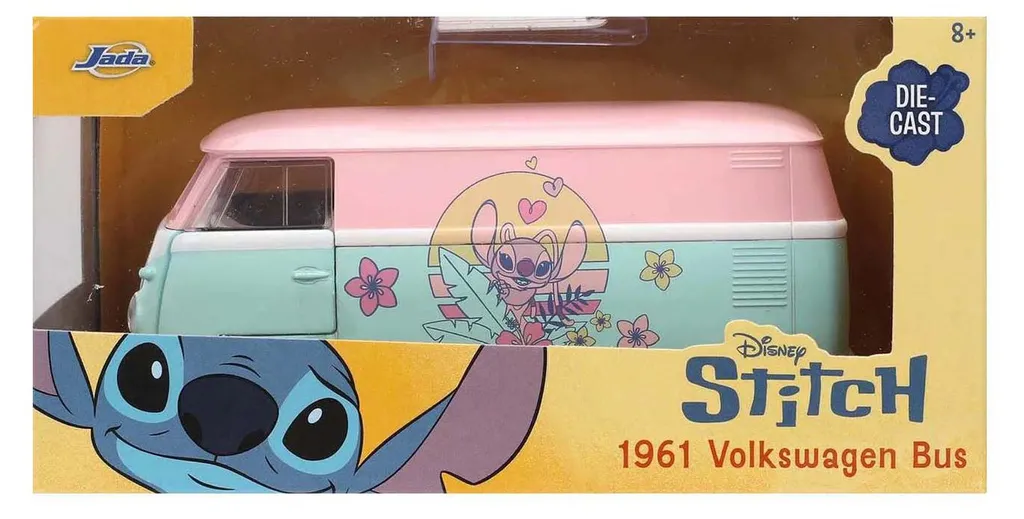 VW Bus T1 Disney Stitch et Angel 1:32 Simba Dickie 253072003