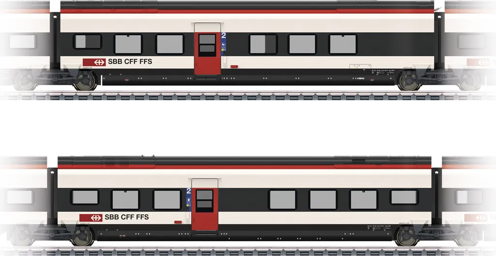 Voitures Intermédiaires RABe 501 Giruno Märklin HO Coffret 2 Pièces