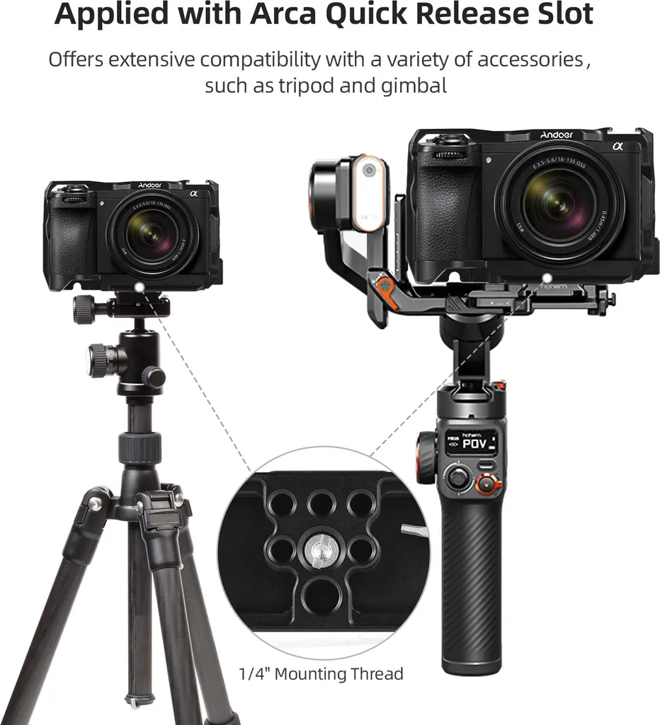 Rig Vidéo Sony A6700 Idéal Vlogging avec Support Microphone et Moniteur - 2