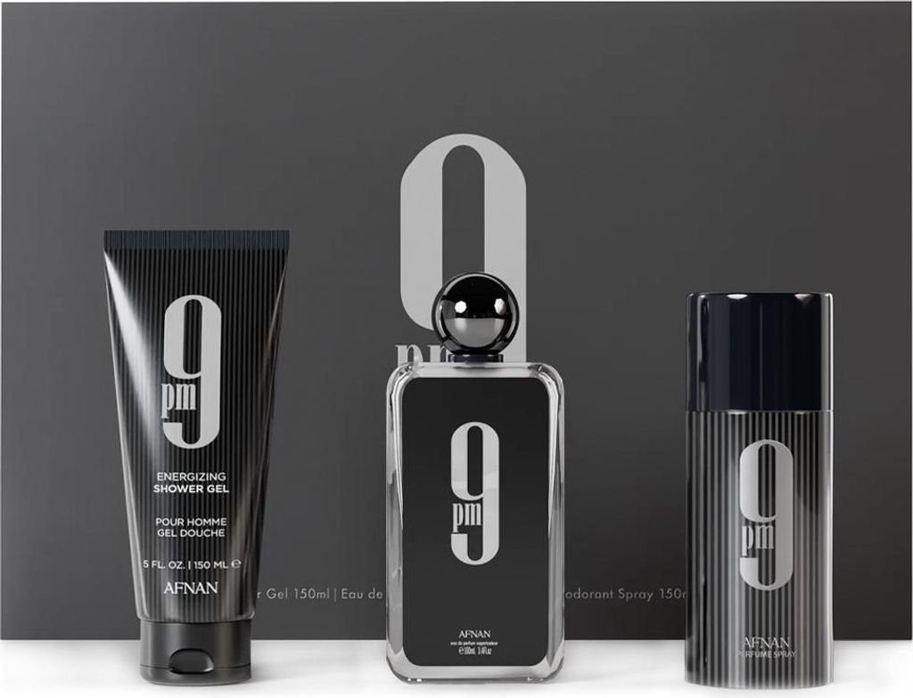 Afnan 9 pm EDP 100 ml + DEO spray 150 ml + SG 150 ml M Immagine del prodotto 
