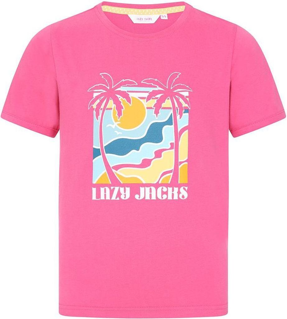 Lazy Jacks - T-Shirt für Mädchen LJ282 (104) (Sorbet Schwarz)
