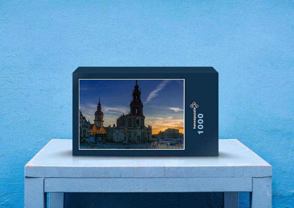 hansepuzzle 57163 - Kirche Puzzle, 1000 Teile, Religion, 60,0 x 46,0cm mit hochwertiger Aufbewahrung, Kartonbox und wiederverschließbarem Beutel