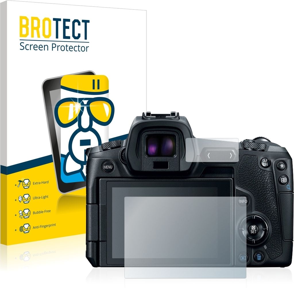 BROTECT Schutzglas für Canon EOS R Schutzfolie Panzer Folie Glas Display Schutz klar