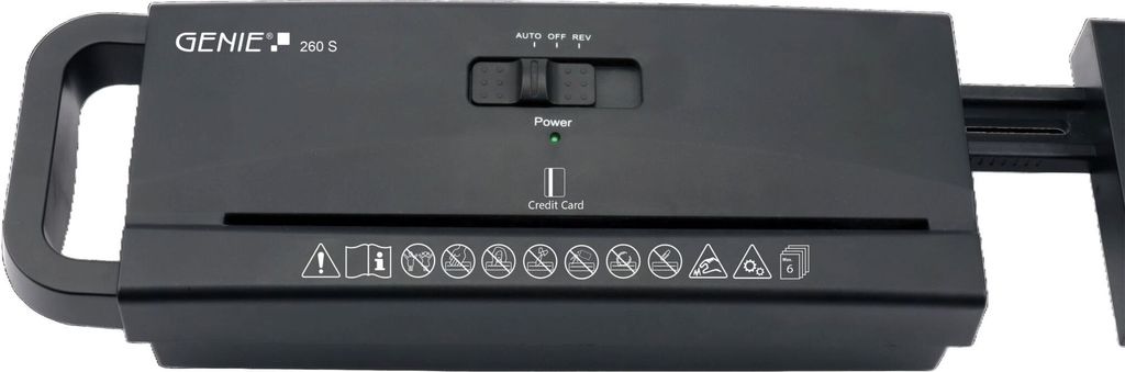 GENIE 260 S Aktenvernichter mit Streifenschnitt P-2, 6 mm, Produktbild 2