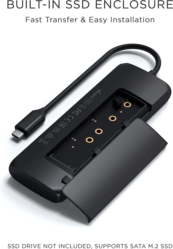 Solution ports USB insuffisants : Station Satechi ST-UCHSEK Noire - 8