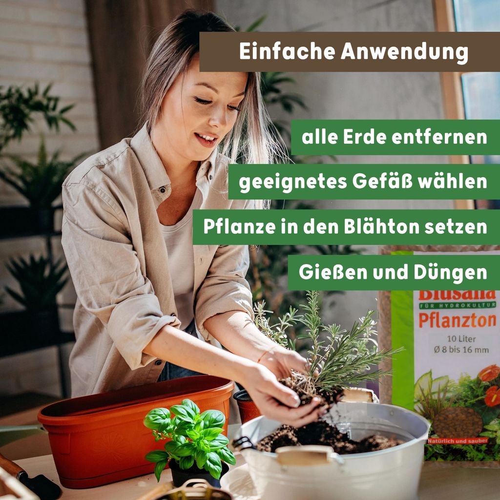 Blusana Blähton Hydrokultur & Drainage Tongranulat Produktbild 3