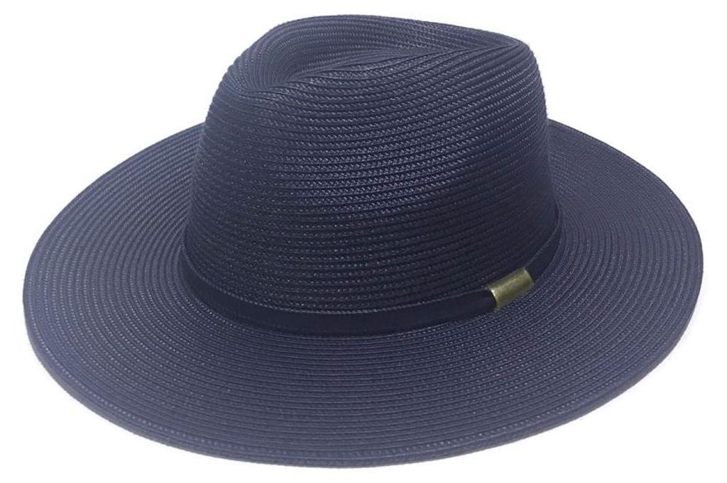 House of Ord Cape Town Contour Fedora FH2605, blau, Gr. 58/L