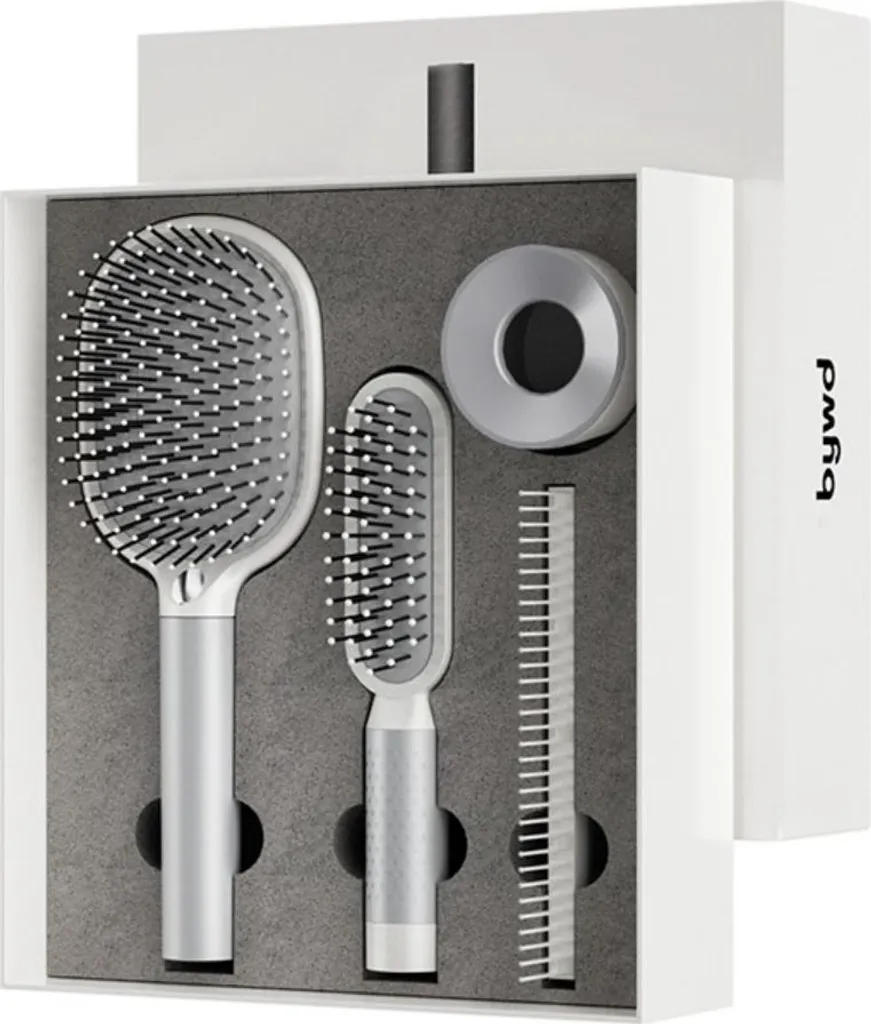 Brosses de massage blanches pour démêlage doux et cuir chevelu sensible