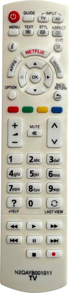Ersatz TV Fernbedienung für Panasonic TX5CSW524S Fernseher