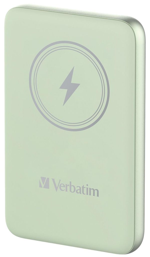 Verbatim Charge 'n' Go Induktive Power Bank 10000 mAh Grün Produktbild 