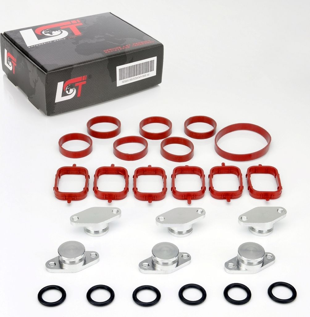 Drallklappen Set 6x 22mm mit O-Ring Dichtungen Ansaugbrücke für Opel für BMW