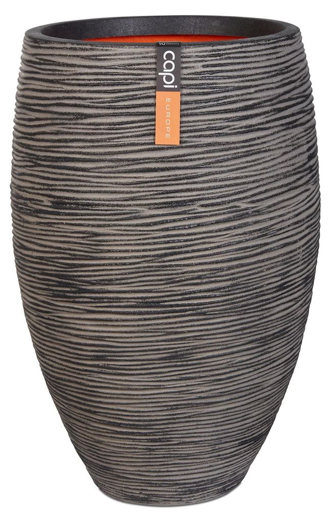Capi Europe - Gefäß elegant deluxe Rib NL - Anthrazit - 55x85 - KOFZ1132