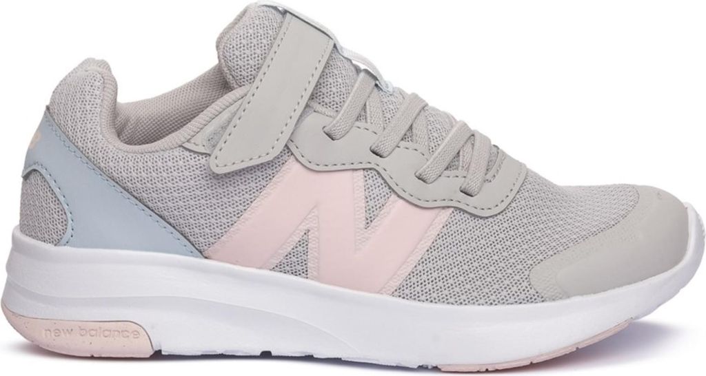 NEW BALANCE Kinder Halbschuhe PT578 Grau/Rosa mit praktischem Klettverschluss