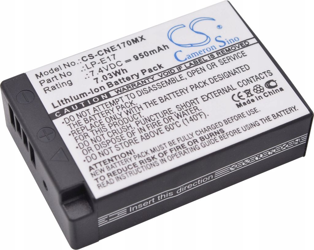 Batterie pour batterie de remplacement LP-E17 Image du produit 