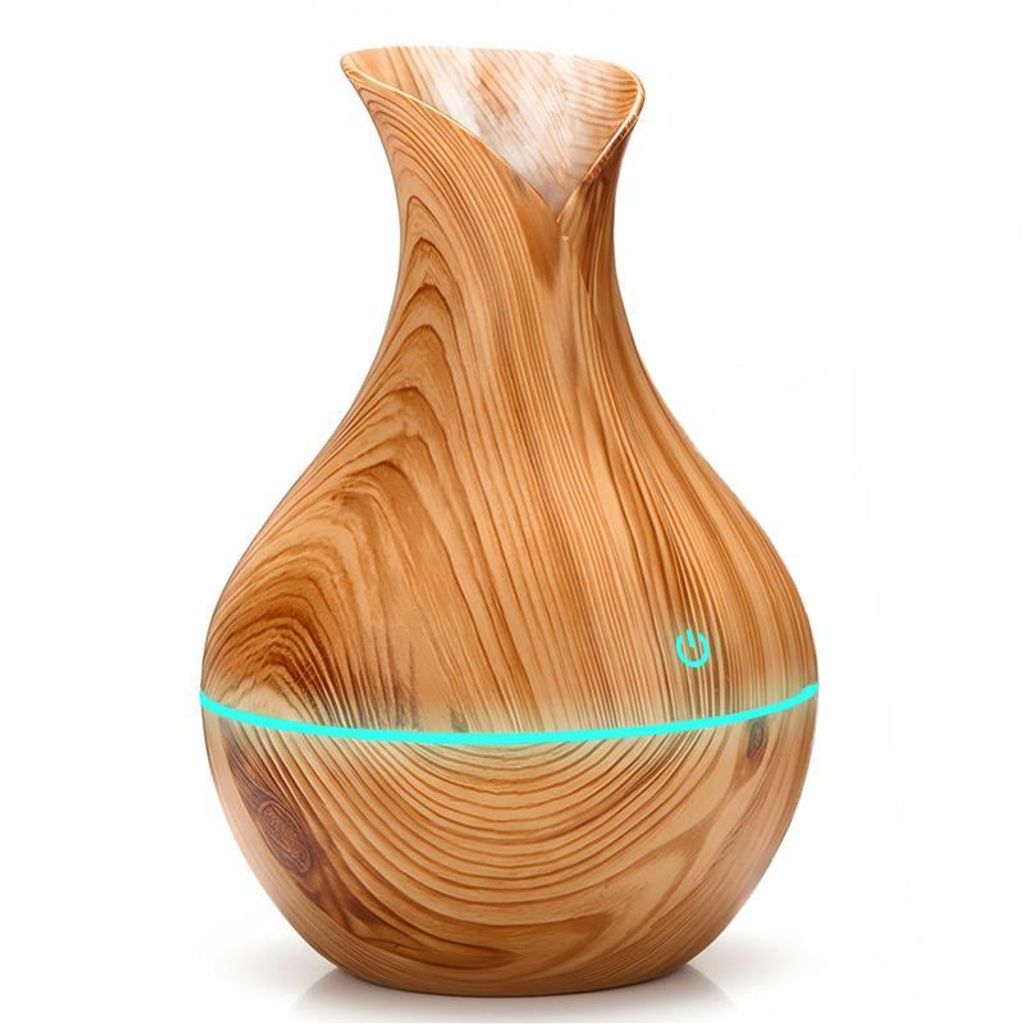 Luftbefeuchter Diffuser Aroma Holz Ultraschall LED Öle Produktbild 