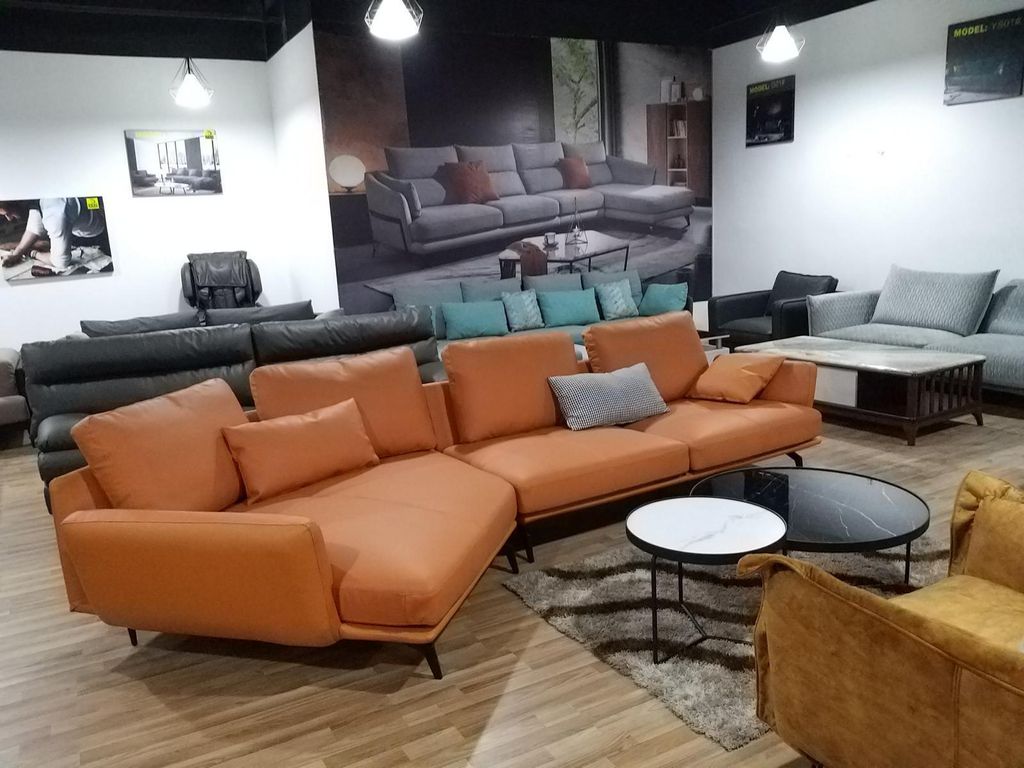 Ecke Ecksofa L-Form Wohnlandschaft Sofa Couch Polster Garnitur Stoff Sofas Leder