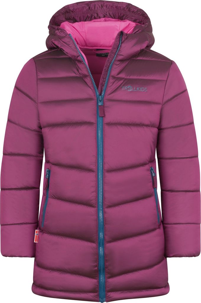 Trollkids Girls Trondheim Coat bright berry Gr. 98