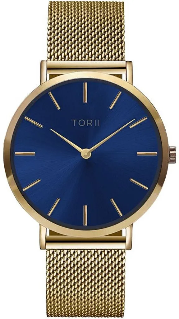 Montre-bracelet pour femme TORII G38GM.NG bleu marine chic