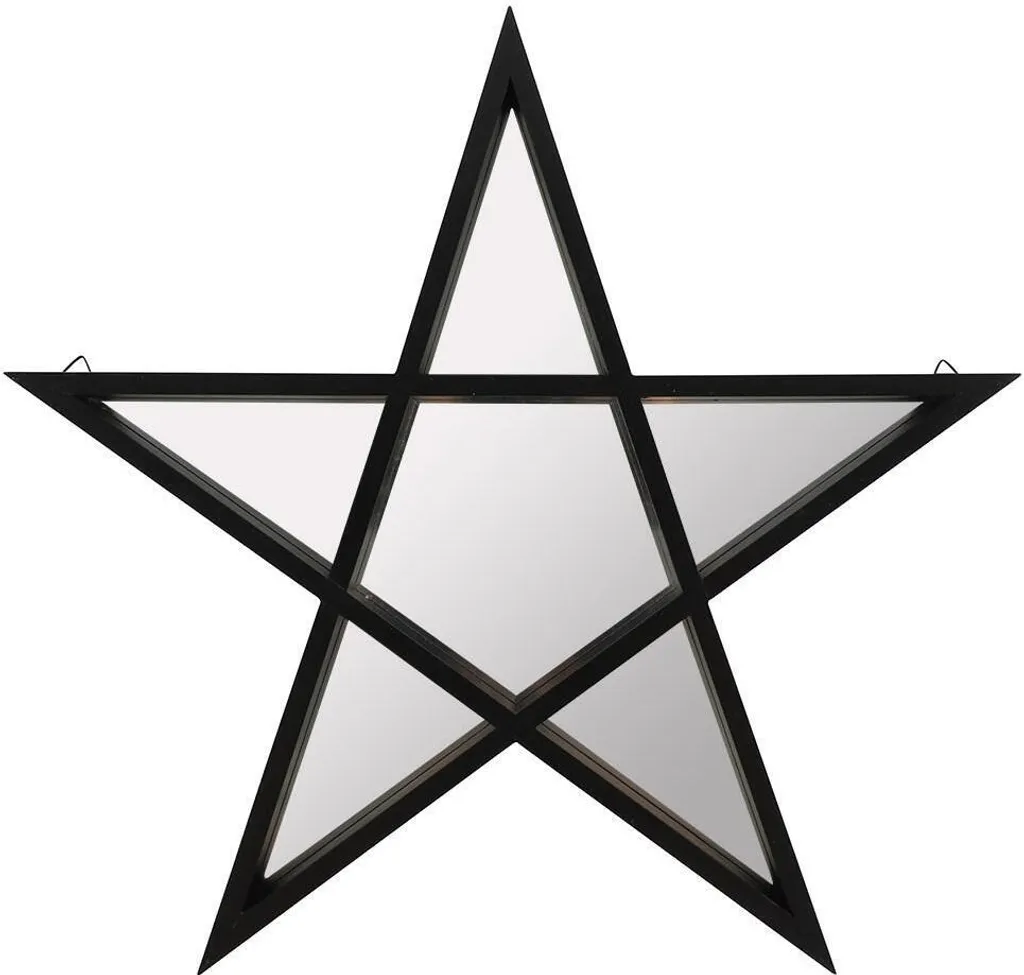 Miroir Mural Pentagramme Noir Something Different SD3134 Déco Gothique