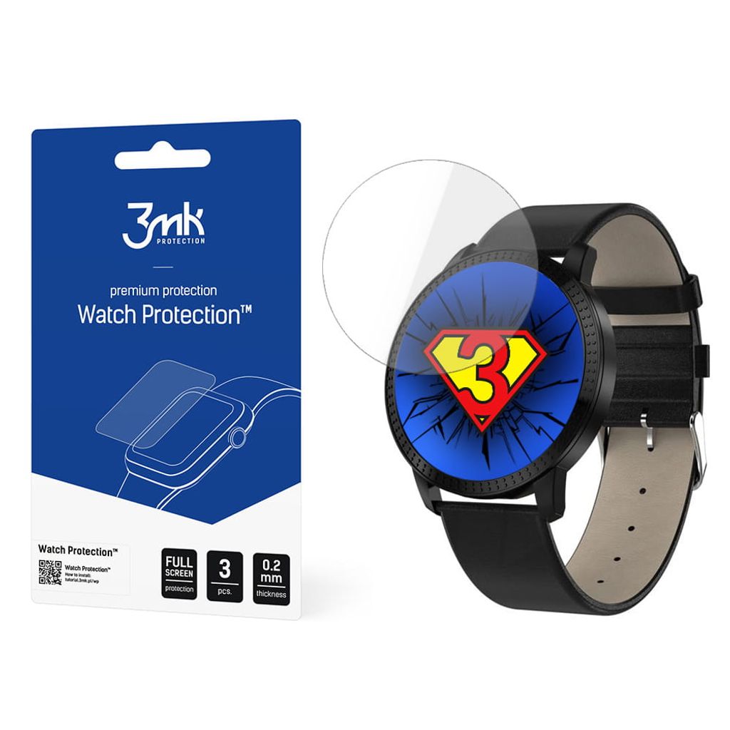 3mk Display Schutzfolie Watch Protection für Garett Women Klara 0,2mm (3 Stück)