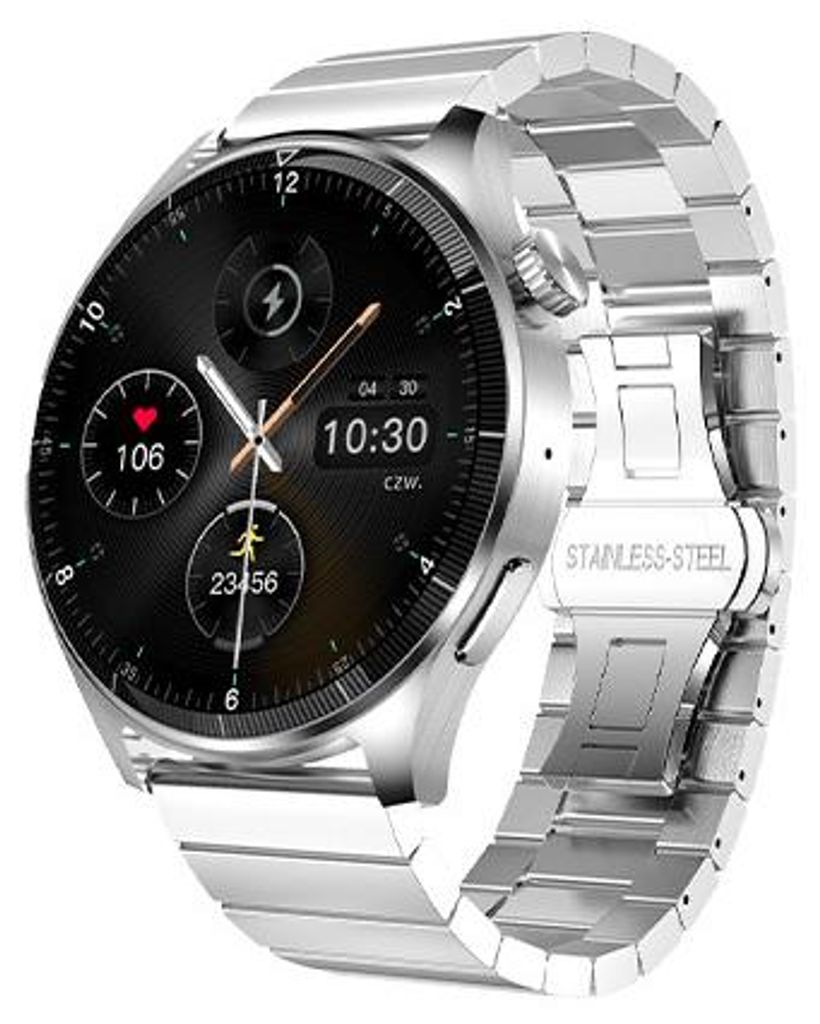 Forever Grand SW-710 Smartwatch für Herren, 1,45", Silber, Produktbild 