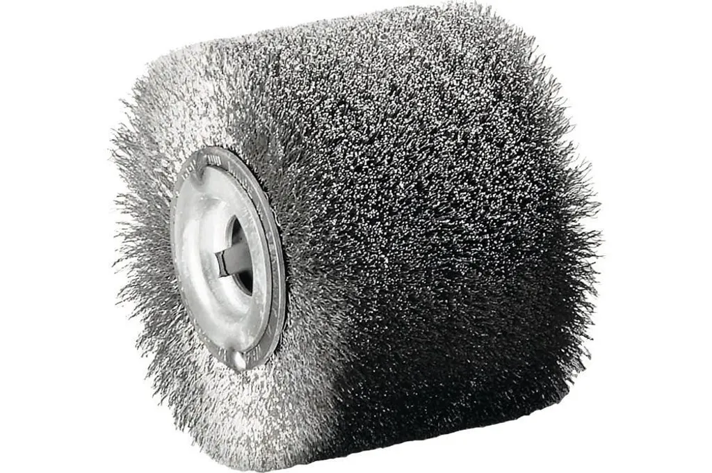 Spazzola a Rullo Lessmann Acciaio per Satinatrice 100x70mm Foro 19mm