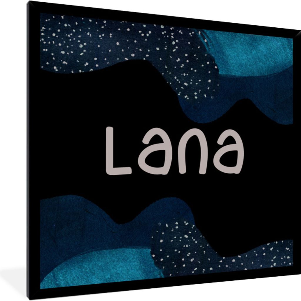 MuchoWow Gerahmtes Poster Lana - Pastell - Mädchen 40x40 cm - Poster mit Schwarzem Bilderrahmen Wandposter Rahmen Foto Bilder - Mit Rahmen - Wan...