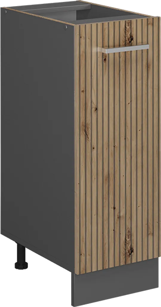 Mobile Colonna Vicco R-Line 30x207 cm Rovere/Antracite - Montaggio Kit