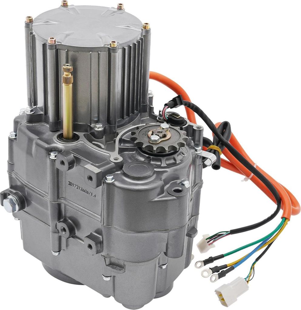 Elektromotor Umrüstsatz - 72V Bürstenloser DC - 1000W Leistung - Permanentmagnet - Controller mit 4 Stufen 350/580/830/1080 U/min - Für ATV, Go-...