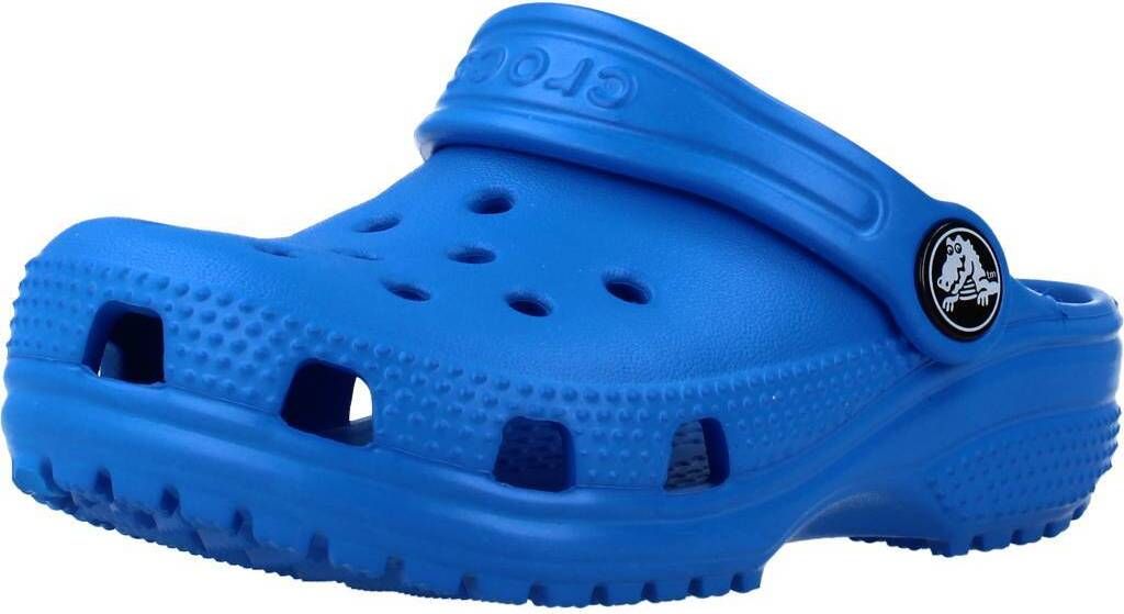 CROCS Classic Clog aus der T-Serie, Pantoletten für Damen und Herren, Blau