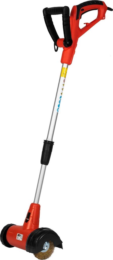 Grafner elektrische Fugenbürste mit kraftvollen 400 Watt und 1800 U/min, ergonomischer Teleskop-Handgriff, Führungsrad und Spritzschutz, incl. 2x...