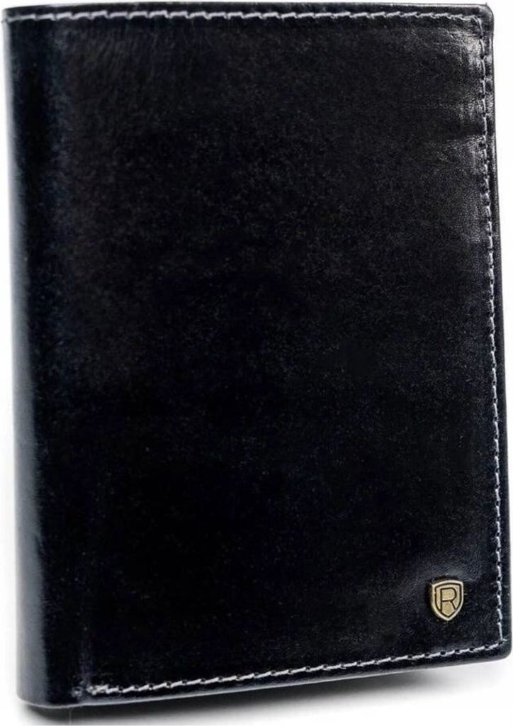 Rovicky Portemonnaie aus Leder für Männer D1072-RVT schwarz One size