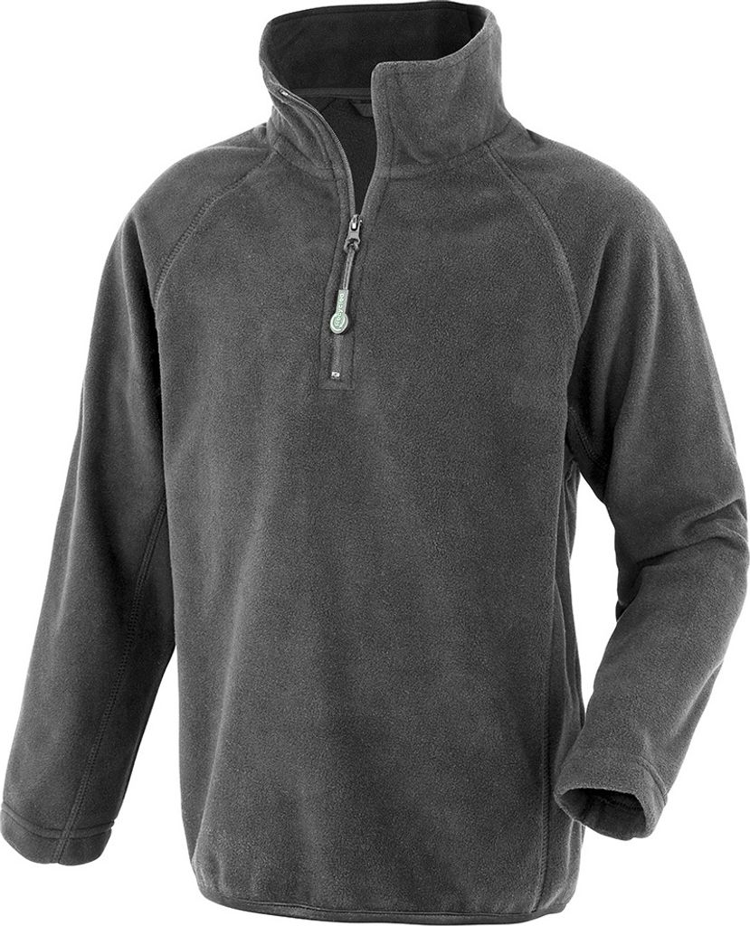 Result Genuine Recycled - "Micro" Fleece, Reißverschluss für Kinder PC4329 (146-152) (Grau)