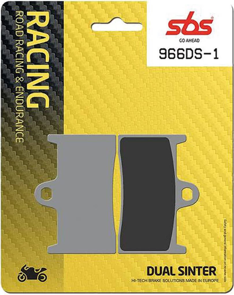 Bremsbelag SBS 966DS-1 (Satz pro Scheibe) Road Racing Endurance (Giftiger Biss)