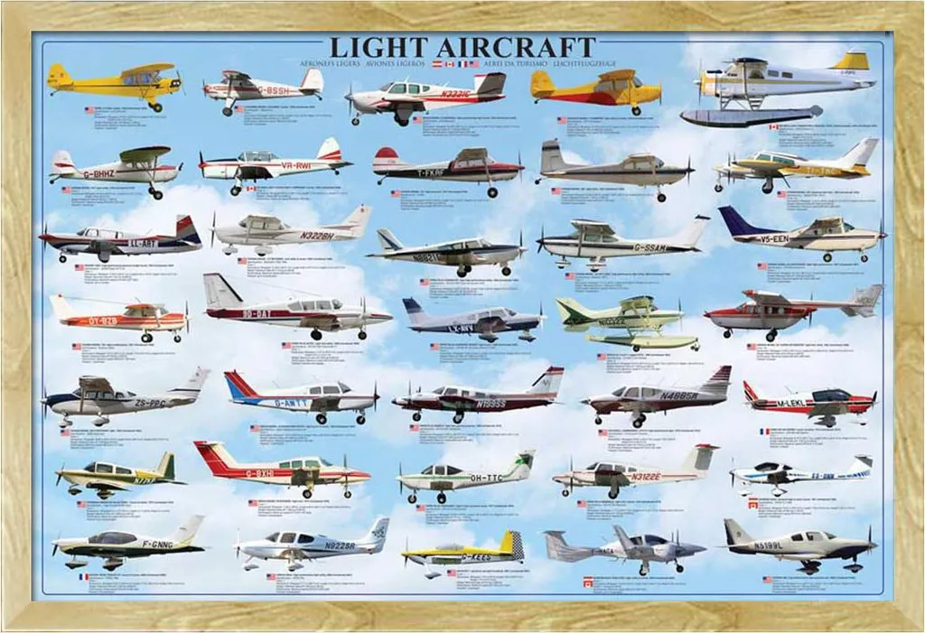 Cornice Shinsuke Faggio con Poster Didattico Aviazione Generale