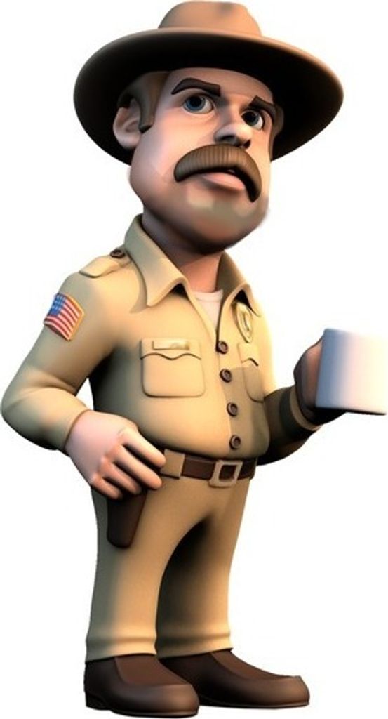 MINIX, Stranger Things Hopper PVC-Figur 12 cm, Gelbgrau Produktbild 