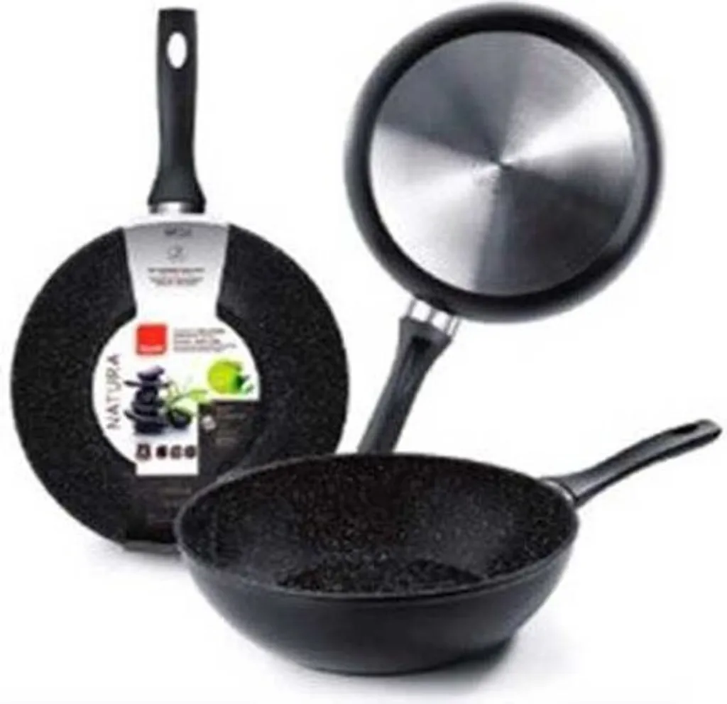 Ibili Natura 24 Cm Wok Argento Argento Taglia unica