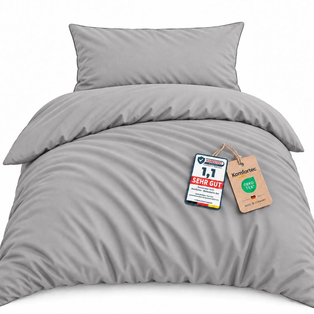 Komfortec Premium Bettwäsche 155x220 cm Bettbezug + 40x80 Produktbild 