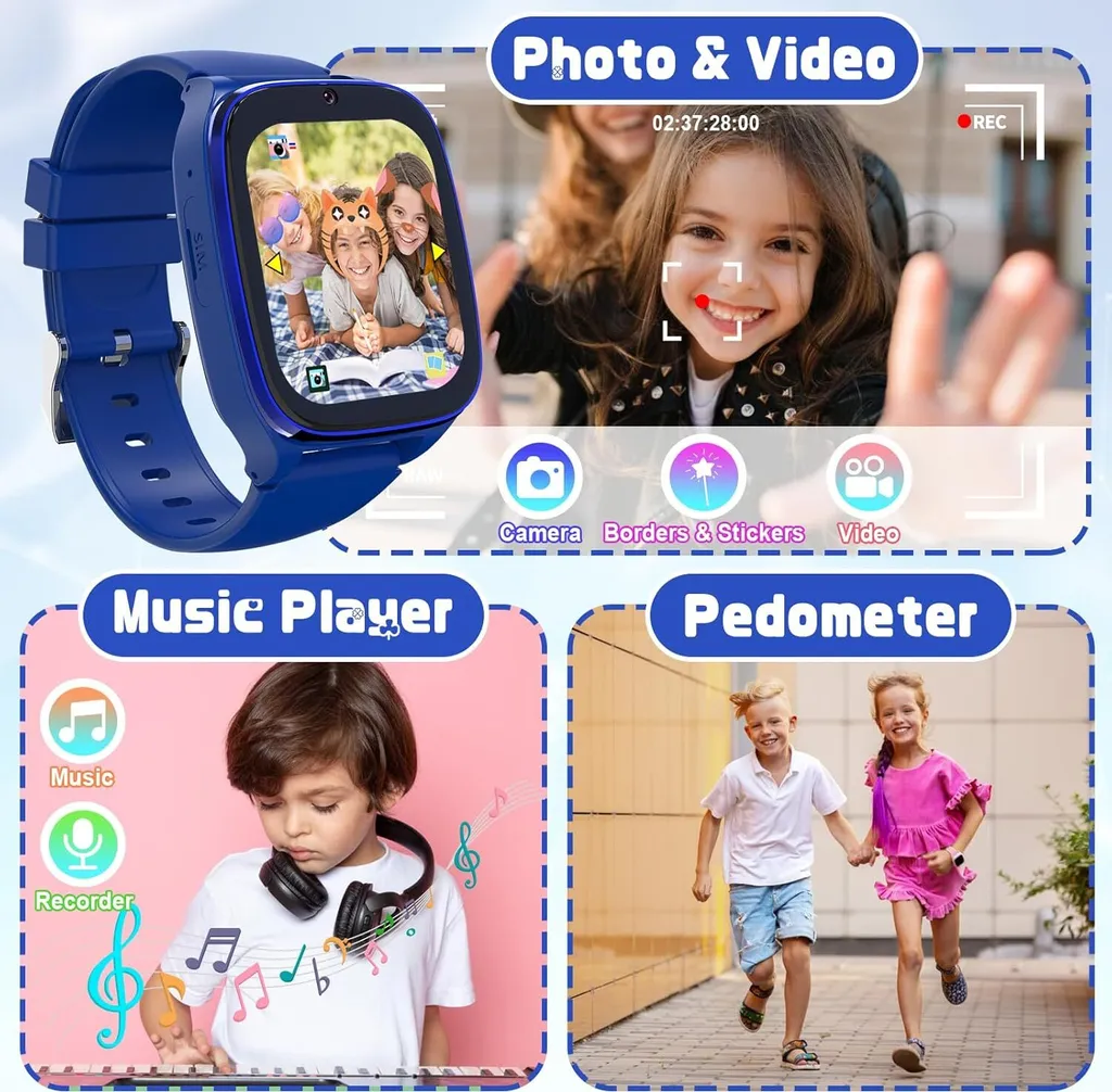 Smartwatch Bambini 4G LTE: Videochiamate e SOS per Piccoli Esploratori - 4