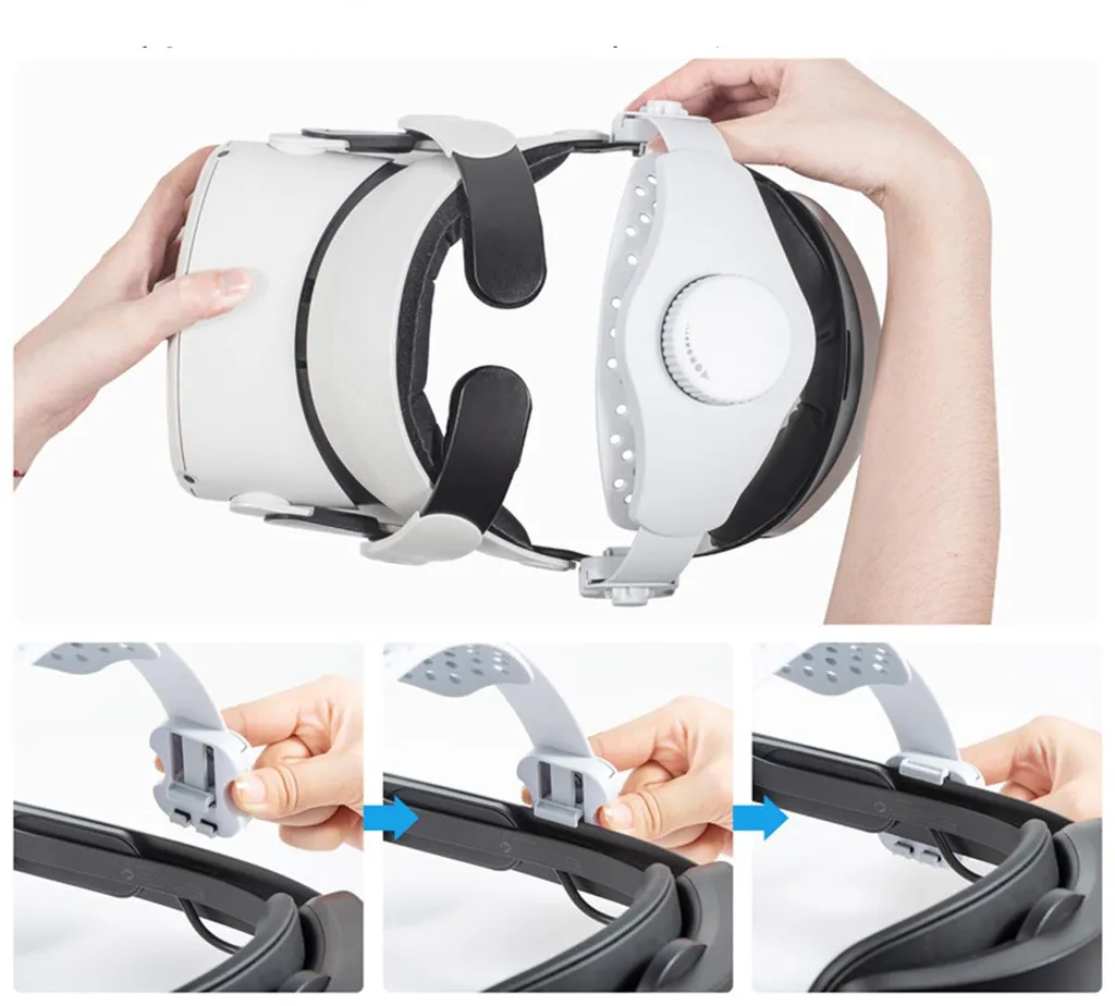Sangle VR réglable blanche DEVASO pour de longues sessions de jeu - 8