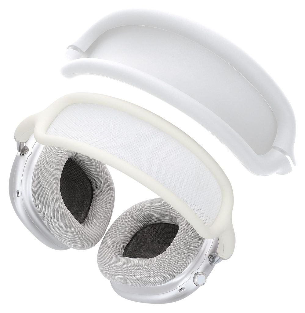 kwmobile Kopfband Abdeckung für Apple AirPods Max / AirPods Max 2 Case - Headband Hülle - Kopfhörer Schutz - Zubehör Weiß
