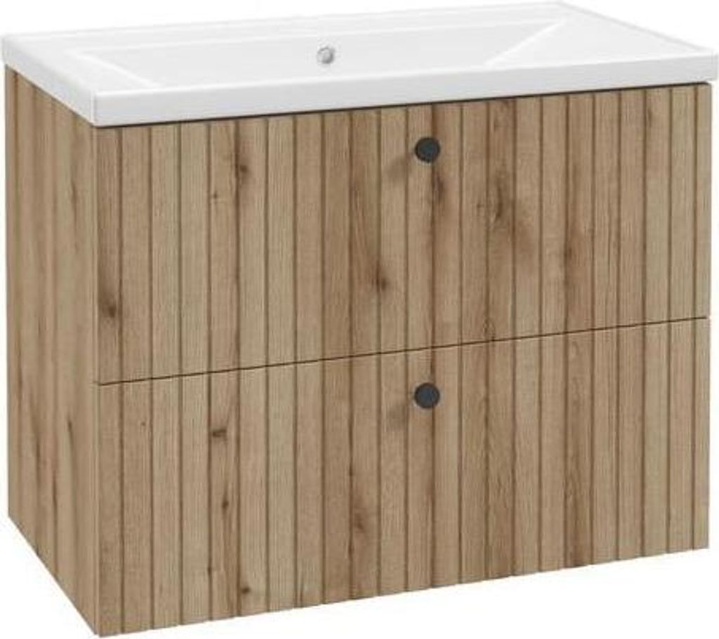 Mueble de baño con lavabo de 80 cm, modelo "Evoke", acabado Imagen del producto 
